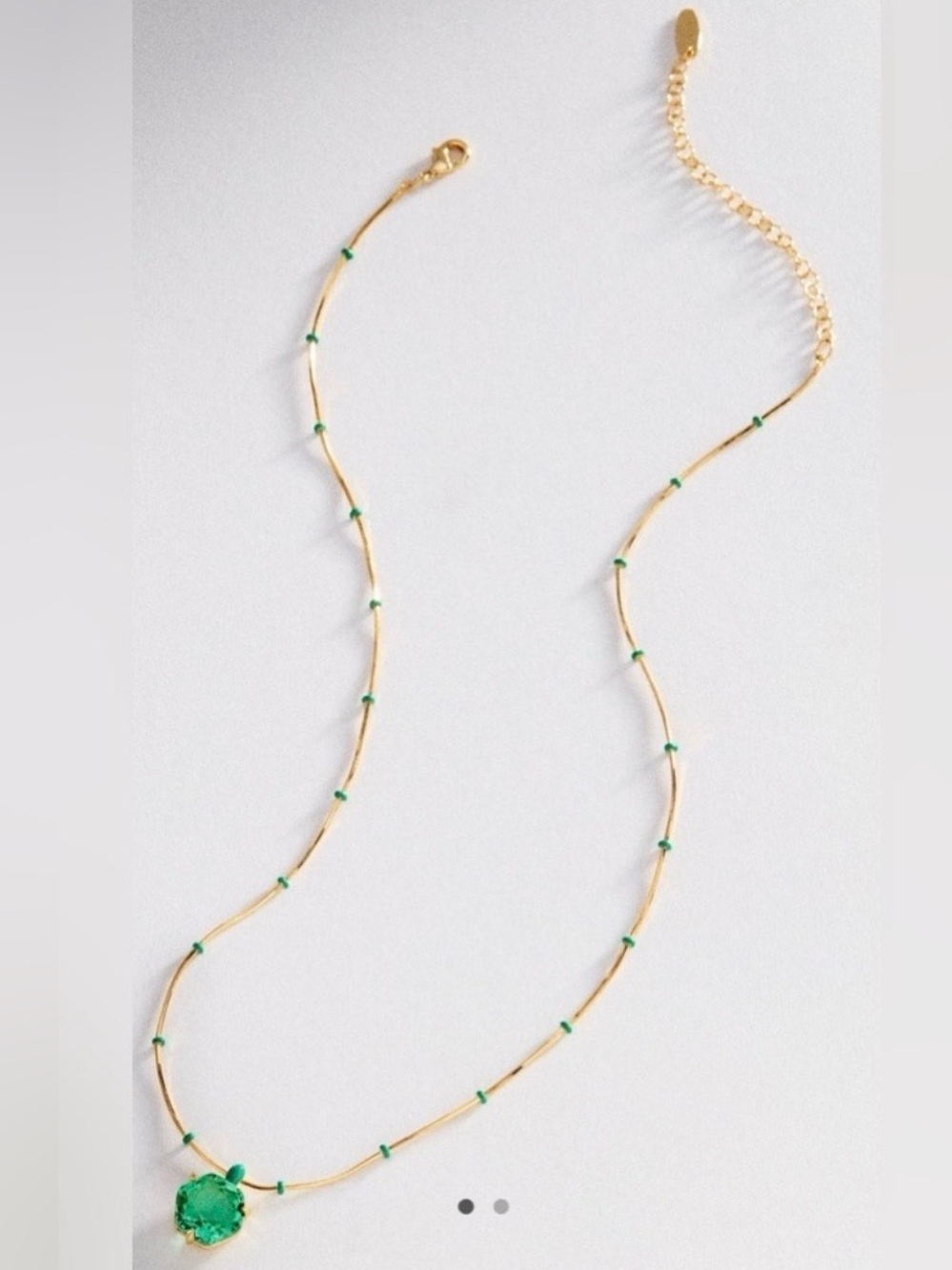 Anthropologie Floating Crystal Pendant Necklace NWT